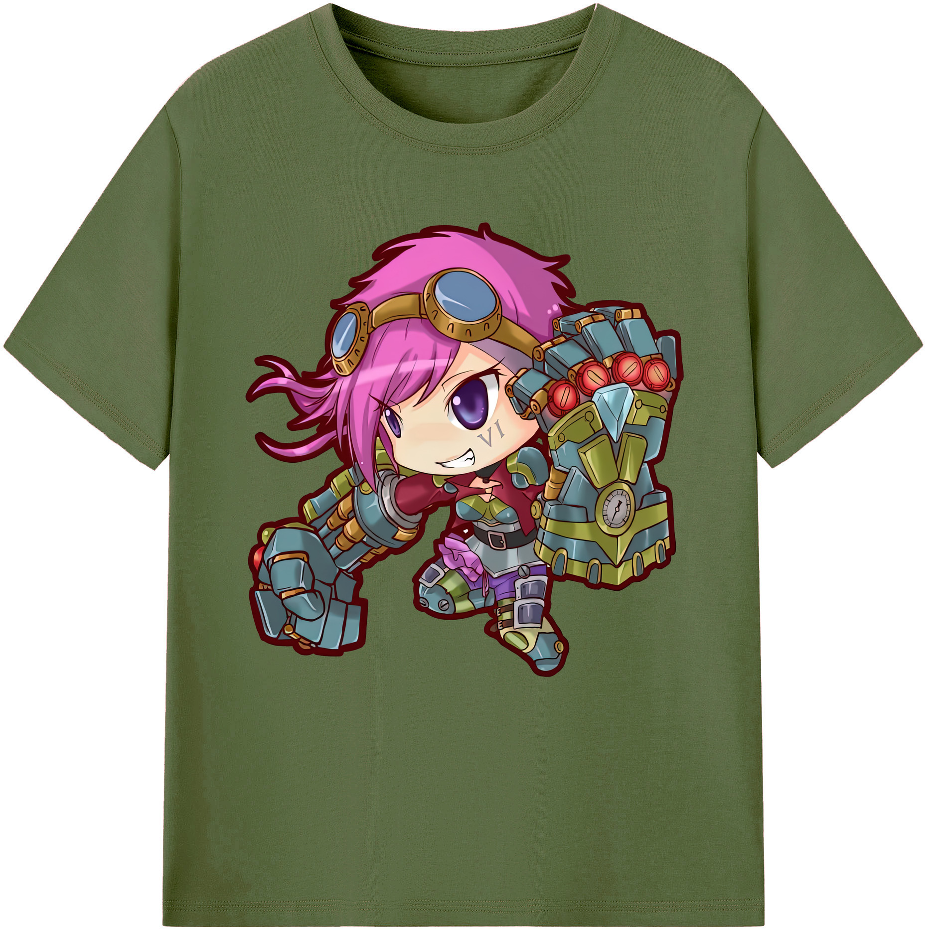 リーグ・オブ・レジェンド League of Legends LOL 綿100％半袖Tシャツ（フロントプリント）